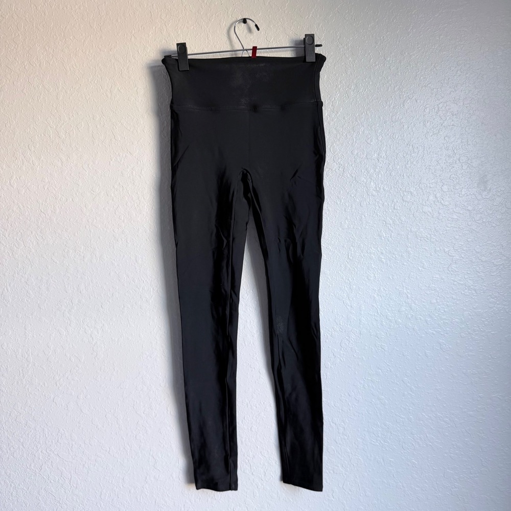 Spanx Leggings Womens Medium Black Shapewear Stretchy High Rise Loungewear Comfy